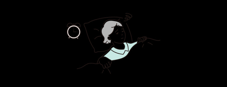眠れない人のイラスト