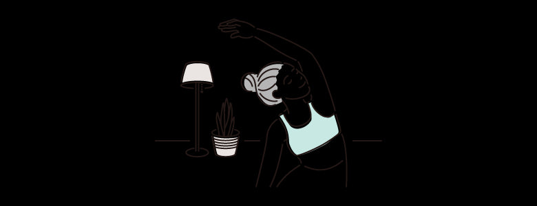 ヨガをする女性のイラスト